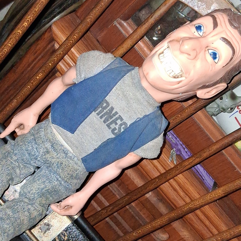 Blue and Gray Kids Toy Figure